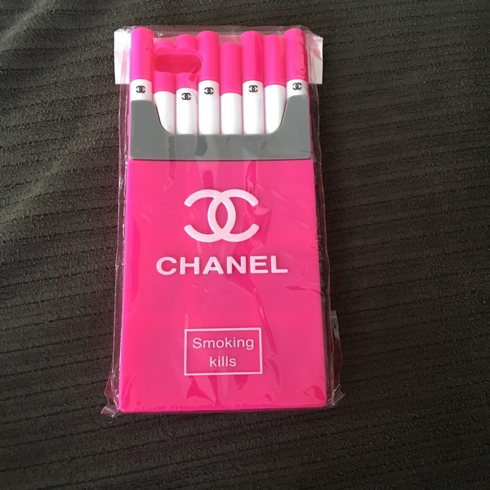 In search of pink Chanel Smoking Kills iPhone 6